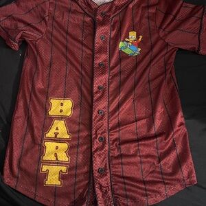 Red and Yellow Athletic Baseball Jersey